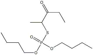 Thiophosphoric acid O,O-dibutyl S-(3-oxopentan-2-yl) ester Struktur