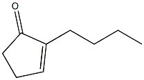 2-Butyl-2-cyclopenten-1-one Struktur