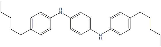 N,N'-Bis(4-pentylphenyl)-p-phenylenediamine Struktur