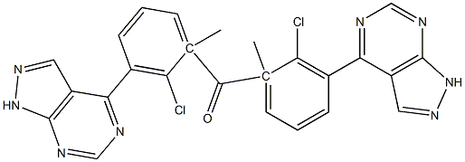 1-Methyl-1H-pyrazolo[3,4-d]pyrimidin-4-yl(2-chlorophenyl) ketone Struktur