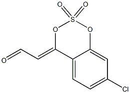 (4Z)-7-Chloro-4-(formylmethylene)-4H-1,3,2-benzodioxathiin 2,2-dioxide Struktur