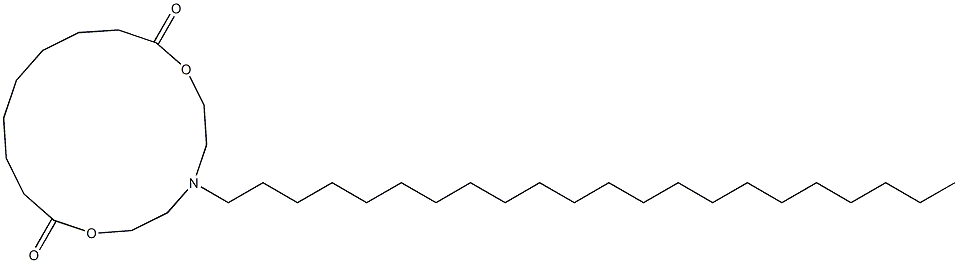 5-Docosyl-5-aza-2,8-dioxacyclohexadecane-1,9-dione Struktur