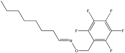 Octanal O-[(pentafluorophenyl)methyl]oxime Struktur