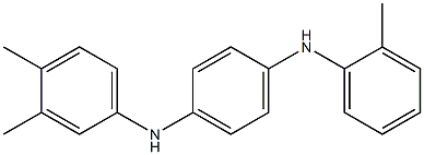 N-(3,4-Dimethylphenyl)-N'-(2-methylphenyl)-p-phenylenediamine Struktur