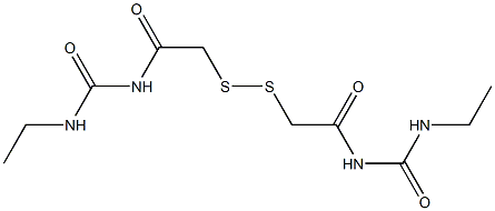 1,1'-(Dithiobismethylenebiscarbonyl)bis[3-ethylurea] Struktur