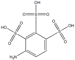 4-Amino-1,2,3-benzenetrisulfonic acid Struktur