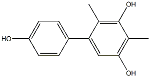 2,4-Dimethyl-1,1'-biphenyl-3,4',5-triol Struktur