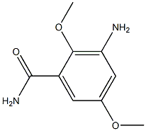 3-Amino-2,5-dimethoxybenzamide Struktur