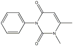 1,6-Dimethyl-3-phenylpyrimidine-2,4(1H,3H)-dione Struktur