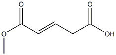 2-Pentenedioic acid hydrogen 1-methyl ester Struktur