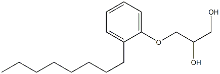 1-(2-Octylphenoxy)-2,3-propanediol Struktur