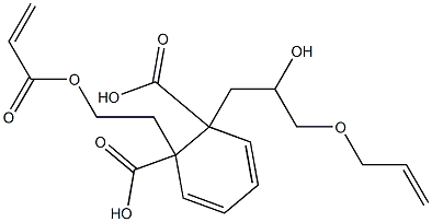 Phthalic acid 1-[2-(acryloyloxy)ethyl]2-(3-allyloxy-2-hydroxypropyl) ester Struktur