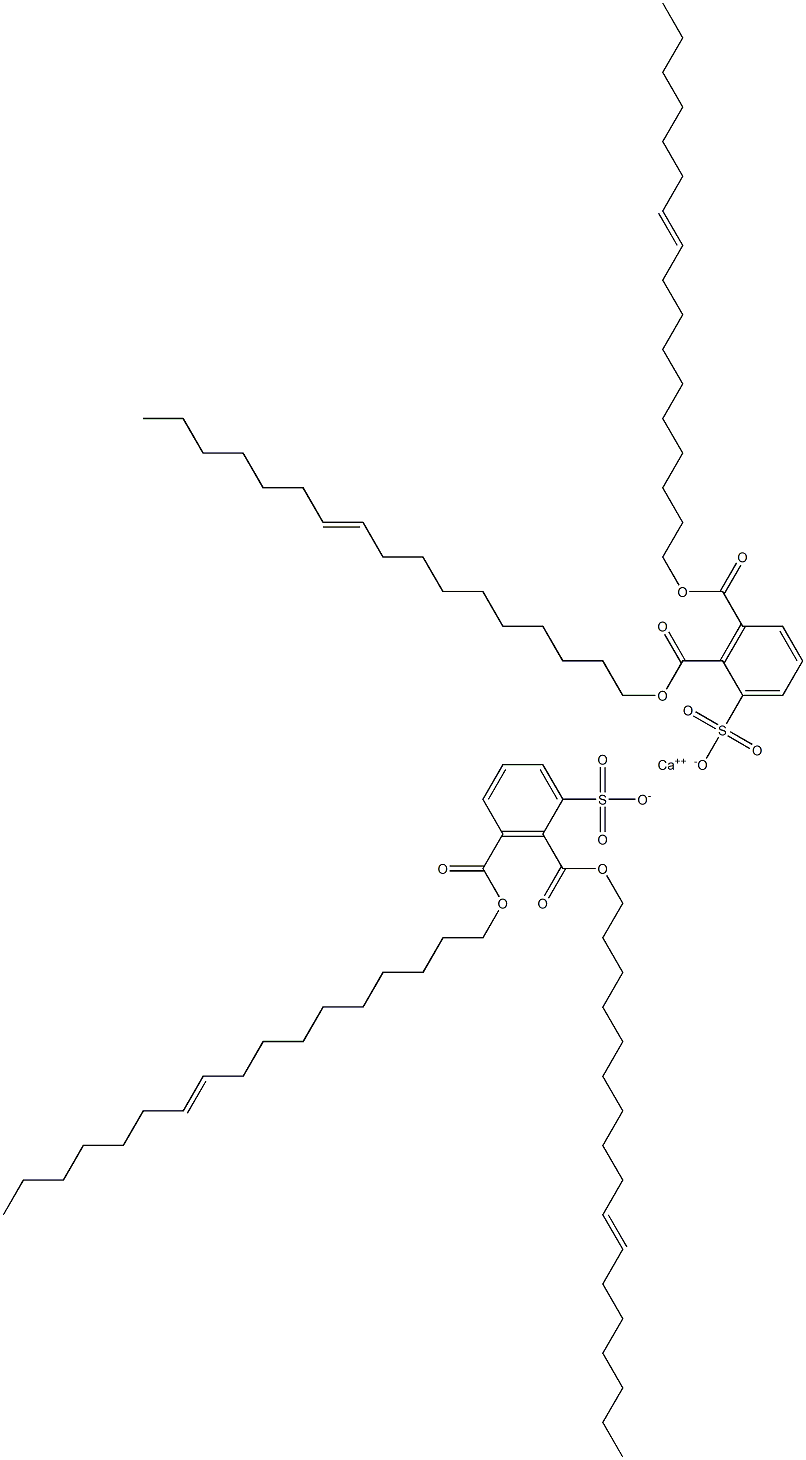 Bis[2,3-di(10-heptadecenyloxycarbonyl)benzenesulfonic acid]calcium salt Struktur