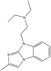 9-[2-(Diethylamino)ethyl]-2-methyl-9H-imidazo[1,2-a]benzimidazole Struktur