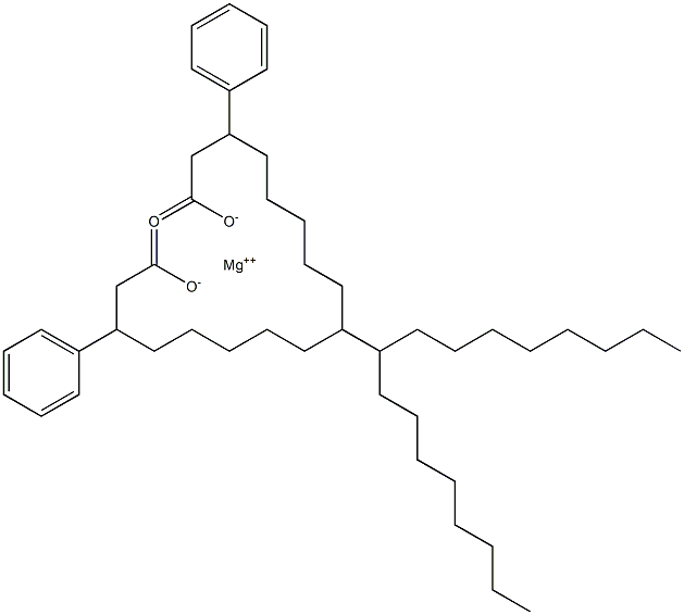 Bis(3-phenylstearic acid)magnesium salt Struktur