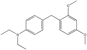 N,N-Diethyl-4-(2,4-dimethoxybenzyl)aniline Struktur