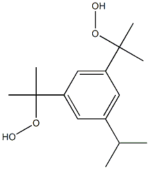 1,3-Bis(1-hydroperoxy-1-methylethyl)-5-isopropylbenzene Struktur