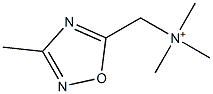 (3-Methyl-1,2,4-oxadiazol-5-yl)-N,N,N-trimethylmethanaminium Struktur