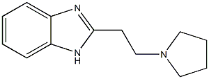 2-[2-(1-Pyrrolidinyl)ethyl]-1H-benzimidazole Struktur