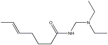 N-[(Diethylamino)methyl]-5-heptenamide Struktur