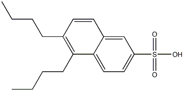 5,6-Dibutyl-2-naphthalenesulfonic acid Struktur