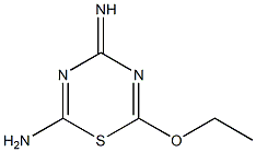 2-Amino-6-ethoxy-4H-1,3,5-thiadiazin-4-imine Struktur