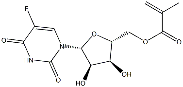 5'-O-(2-Methylpropenoyl)-5-fluorouridine Struktur