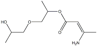 (Z)-3-Amino-2-butenoic acid [2-(2-hydroxypropoxy)-1-methylethyl] ester Struktur