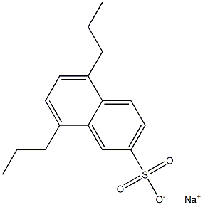 5,8-Dipropyl-2-naphthalenesulfonic acid sodium salt Struktur