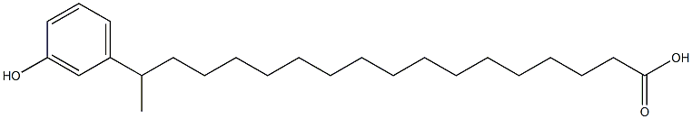 17-(3-Hydroxyphenyl)stearic acid Struktur