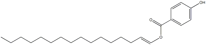 4-Hydroxybenzoic acid 1-hexadecenyl ester Struktur