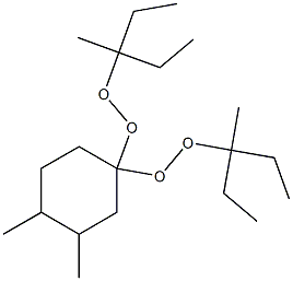 3,4-Dimethyl-1,1-bis(1-ethyl-1-methylpropylperoxy)cyclohexane Struktur