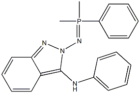 3-Phenylamino-2-[dimethylphenylphosphoranylideneamino]-2H-indazole Struktur