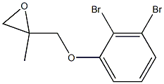 2,3-Dibromophenyl 2-methylglycidyl ether Struktur