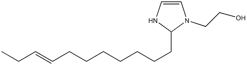 2-(8-Undecenyl)-4-imidazoline-1-ethanol Struktur