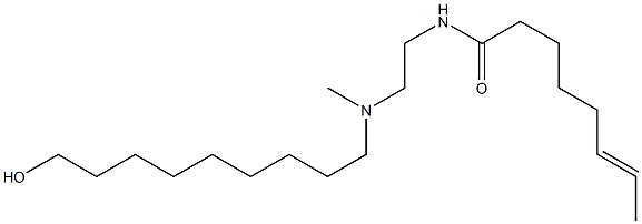 N-[2-[N-(9-Hydroxynonyl)-N-methylamino]ethyl]-6-octenamide Struktur