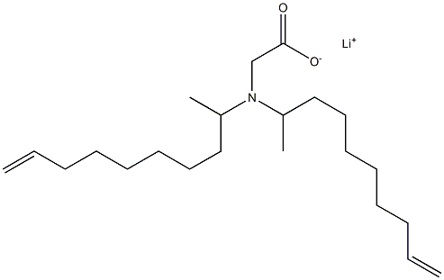 N,N-Di(9-decen-2-yl)aminoacetic acid lithium salt Struktur