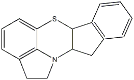 1,2,11,11a-Tetrahydro-11b-aza-6-thia-6aH-indeno[1,7-ab]fluorene Struktur