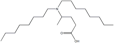 4-(Dioctylamino)valeric acid Struktur