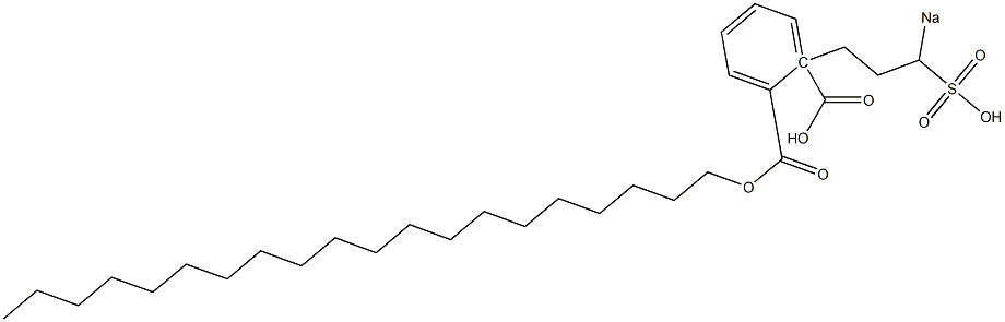 Phthalic acid 1-icosyl 2-(3-sodiosulfopropyl) ester Struktur