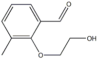 3-Methyl-2-(2-hydroxyethoxy)benzaldehyde Struktur