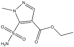 1-Methyl-5-sulfamoyl-1H-pyrazole-4-carboxylic acid ethyl ester Struktur