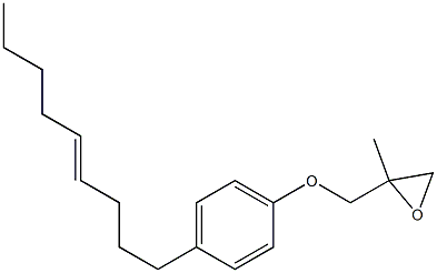 4-(4-Nonenyl)phenyl 2-methylglycidyl ether Struktur