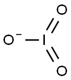 Iodic acid anion Struktur