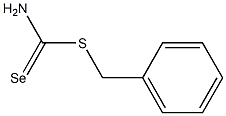 [(Aminoselenocarbonyl)thiomethyl]benzene Struktur