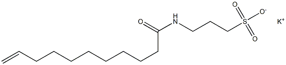 3-(10-Undecenoylamino)-1-propanesulfonic acid potassium salt Struktur