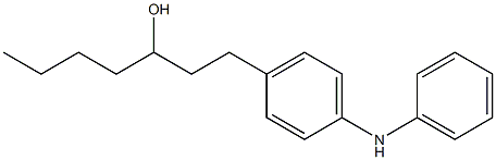 4-(3-Hydroxyheptyl)phenylphenylamine Struktur