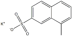 8-Methyl-2-naphthalenesulfonic acid potassium salt Struktur