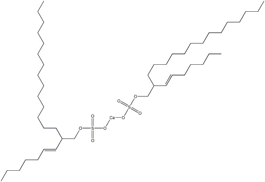 Bis[2-(1-heptenyl)hexadecyloxysulfonyloxy]calcium Struktur