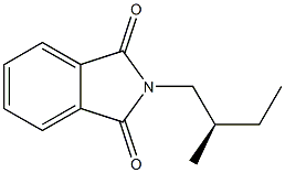 (-)-N-[(R)-2-Methylbutyl]phthalimide Struktur